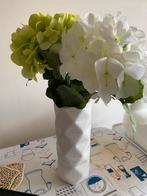 Vaas met kunst bloemen, Ophalen, Gebruikt