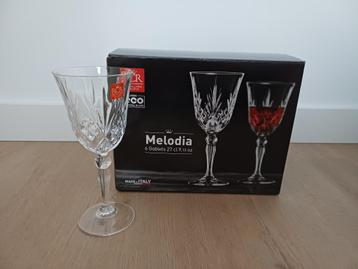 Witte wijnglazen 6 stuks kristalglas (nieuw!) beschikbaar voor biedingen