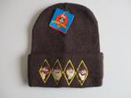 Tazmanian Devil Taz 4 poses vintage brown beanie 1998, Info@taurusvintage.nl, Nieuw, Overige maten, Ophalen of Verzenden