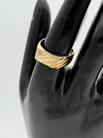 Mooie 14 karaat driekleurig gouden ring maat 19,5, 19 tot 20, Nieuw, Ophalen of Verzenden, Nvt