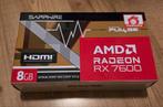 Sapphire Pulse AMD Radeon RX 7600 8G, Computers en Software, Videokaarten, Ophalen of Verzenden, Zo goed als nieuw, GDDR6, PCI-Express 4
