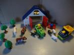 Playmobil 123 boerderij met dieren tractor bomen poppetjes ., Ophalen of Verzenden, Zo goed als nieuw