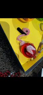 Vintage oude byzondere kerstbal flamingo, Ophalen of Verzenden, Gebruikt