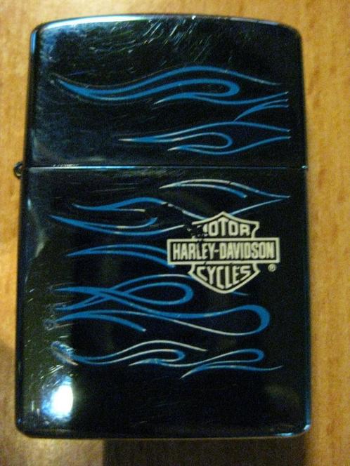 Harley Davidson Zippo, Verzamelen, Rookartikelen, Aanstekers en Luciferdoosjes, Gebruikt, Aansteker, Ophalen of Verzenden