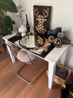 Houten tafel 150x75cm, Zo goed als nieuw, Vijf personen of meer, Rechthoekig, 50 tot 100 cm