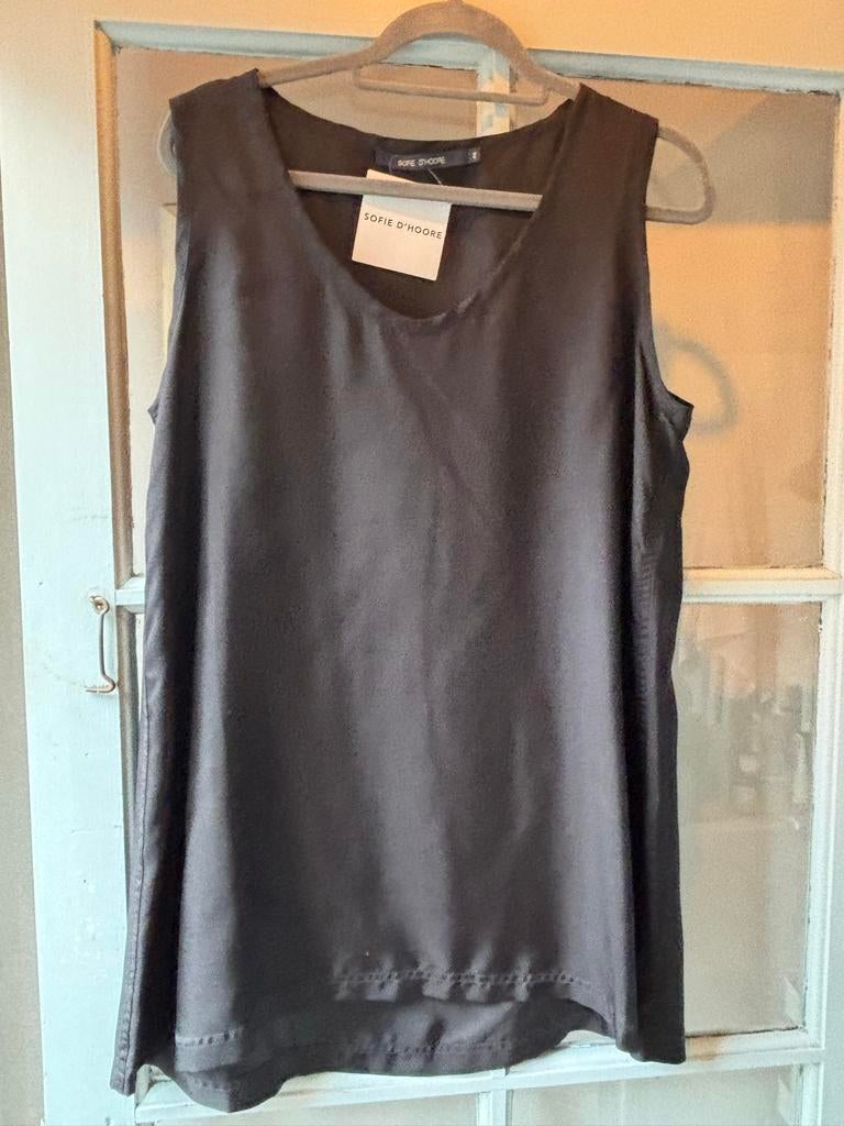Sofie d'Hoore zijden hemd - Maat M - Nieuw met label, Maat 38/40 (M), Zwart, Nieuw, Ophalen of Verzenden
