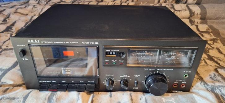 Akai GXC-704D 1979 Tape Deck (VU meters & GX head!), Audio, Tv en Foto, Cassettedecks, Enkel, Akai, Tape counter, Ophalen