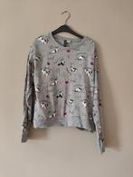Leuke grijze trui met hondenprint - H&M Divided, H&M Divided, Ophalen of Verzenden, Zo goed als nieuw, Lange mouw