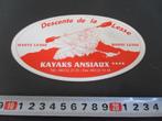 sticker België KAYAKS ANSIAUX Descente de la Lesse, Ophalen, Zo goed als nieuw