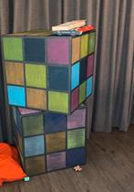 Feest versiering - rubiks kubussen, radio en leistenen, Huis en Inrichting, Woonaccessoires | Zuilen en Pilaren, Ophalen, Zo goed als nieuw