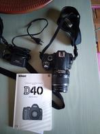 Nikon D40 spiegelreflex camera met lens, Spiegelreflex, Ophalen of Verzenden, Zo goed als nieuw, Nikon