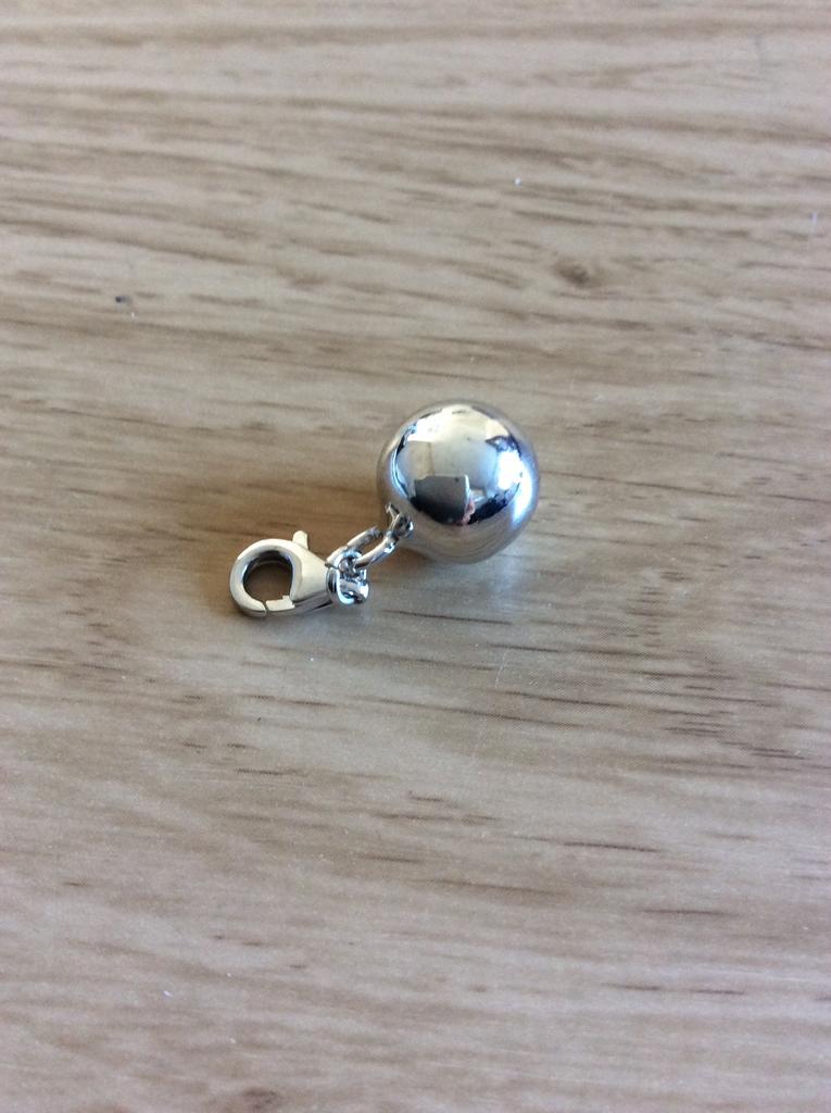 Zilveren bedel, 1 bedel, Ophalen of Verzenden, Zo goed als nieuw, Zilver
