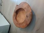 Teakhout schaal, Ophalen, Zo goed als nieuw, Rond, Hout