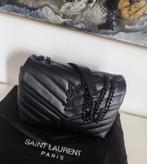 SAINT LAURENT - YSL Loulou Quilted YSL Loulou zwart tas logo, Ophalen of Verzenden