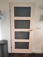 Mooie binnendeur met glas, Gebruikt, 80 tot 100 cm, Binnendeur, Ophalen of Verzenden