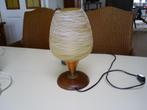 Vintage mid century lamp, Ophalen of Verzenden, Gebruikt, Glas, Minder dan 50 cm