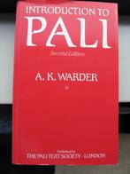 A.K. Warder - Introduction to Pali, Gelezen, Ophalen of Verzenden, A.K. Warder, Pali