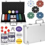 Pokerset - 300 Chips - Inclusief Koffer - Poker, Hobby en Vrije tijd, Gezelschapsspellen | Kaartspellen, Ophalen, Zo goed als nieuw