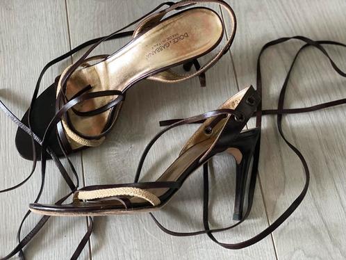 Super mooie echte leer schoenen maat 40 van Dolce & Gabbana, Kleding | Dames, Schoenen, Gedragen, Sandalen of Muiltjes, Overige kleuren