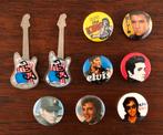 Elvis Presley: totaal 9 originele buttons, Verzamelen, Ophalen of Verzenden, Gebruikt, Overige typen