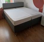 Tempur tweepersoonsbed, schotel bodems, hoge poten, Ophalen, Gebruikt, Tweepersoons, 180 cm