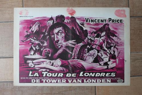 filmaffiche Tower Of London 1962 filmposter, Verzamelen, Posters, Zo goed als nieuw, Film en Tv, A1 t/m A3, Rechthoekig Liggend