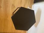 bijzet tafel zwart bijzettafel hexagon 50 45 45 zwarte tafel, Minder dan 55 cm, Gebruikt, Rond, Ophalen