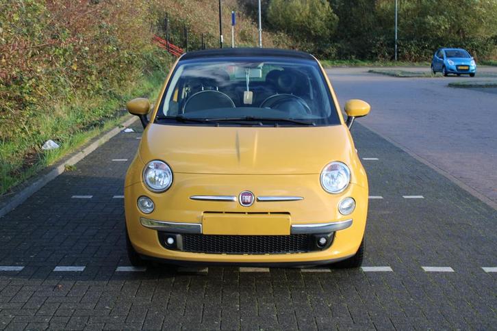 Fiat 500 cabriolet | 2014 | mooie gele kleur!, Auto's, Fiat, Bedrijf, Airbags, Airconditioning, Boordcomputer, Centrale vergrendeling