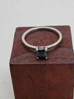 Zilveren ring met onyx - Maat 17.3 mm, Zwart, Ophalen of Verzenden, Zo goed als nieuw, 17 tot 18