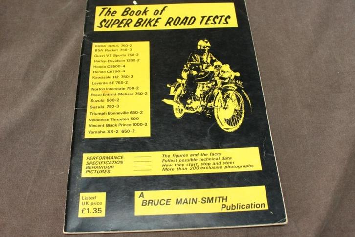the book of the Super Bikes Road Tests BMW V7 CB750 XS2 SF75, Boeken, Motoren, Gelezen, Ophalen of Verzenden