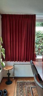 Velours overgordijnen, donkerrood., Huis en Inrichting, Ophalen of Verzenden, Zo goed als nieuw, 200 cm of meer, 200 cm of meer