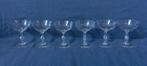 6 geslepen coupes champagneglazen Val St Lambert h. 11,4 cm., Ophalen of Verzenden