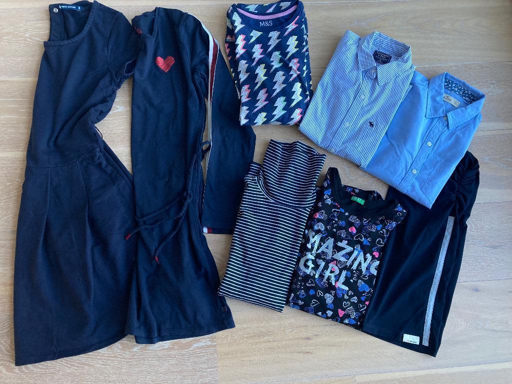 Pakket merk kleding voor meisje - donker blauw 152/158.158, Overige typen, Meisje, Ophalen of Verzenden, Petit Bateau