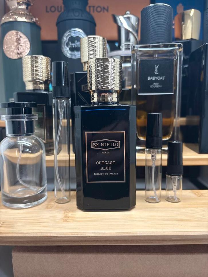 Ex Nihilo - Outcast Blue Extrait 🪵 Sample/Decant, Sieraden, Tassen en Uiterlijk, Uiterlijk | Parfum, Zo goed als nieuw, Ophalen of Verzenden
