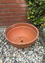 Terracotta bloembak bloempot laag model voor tuin en terras, Tuin en Terras, Bloembakken en Plantenbakken, Ophalen, Steen, Minder dan 60 cm