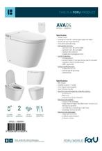 Smart toilet Ava04 Staand WC Douche/Led/Verwarmd NP1895,euro, Ophalen, Nieuw