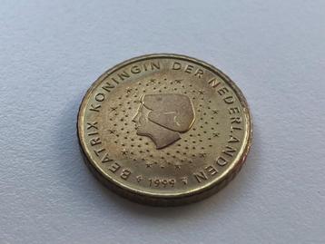 Nederland 50 cent 1999 misslag dubbele haarlijn beschikbaar voor biedingen
