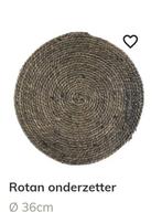 Nieuw rotan onderzetter 36 cm antraciet kleurig, Ophalen of Verzenden, Nieuw, Overig