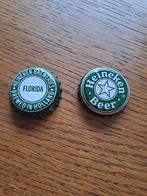 2 x Heineken bier kroonkurk Amerika Florida, Ophalen of Verzenden, Gebruikt, Overige typen, Heineken