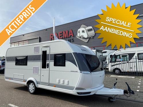 Hobby Excellent 540 WFU Badkamer, frans bed 2025, Caravans en Kamperen, Caravans, Bedrijf, tot en met 4, 1250 - 1500 kg, Rondzit