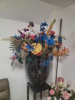 XXL pot met zijden en kunst bloemen, Ophalen, Zo goed als nieuw