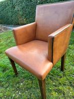 Zes schapenleren Bart van Bekhoven eetkamerstoelen. Izgs, Ophalen, Bruin, ., Leer