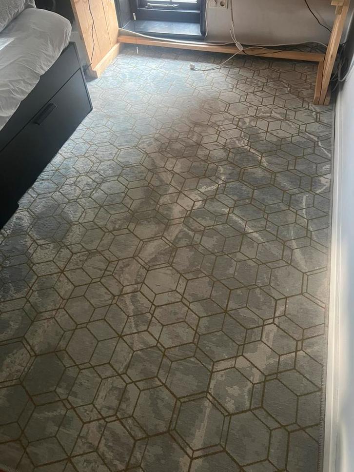 Leolux vloerkleed, Huis en Inrichting, Stoffering | Vloerbedekking, Gebruikt, Tapijt, Wit, Blauw, Overige kleuren, minder dan 10 m²
