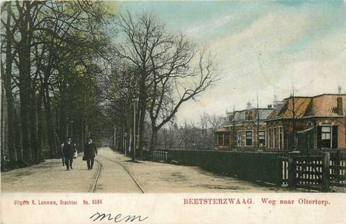 (380-709-011) Beetsterzwaag Weg naar Olterterp, Verzamelen, Ansichtkaarten | Nederland, Friesland, Verzenden