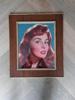 vintage fifties rockabilly lijst met foto van l shaber model, Antiek en Kunst, Curiosa en Brocante, Ophalen of Verzenden