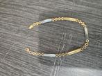 14 k gouden en witgouden armband 6,5 gram, Ophalen of Verzenden, Nieuw, Goud, Goud