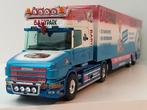 SCANIA 164L trekker met kastentrailer "Babypark", Hobby en Vrije tijd, Modelauto's | 1:50, Nieuw, Ophalen of Verzenden, Bus of Vrachtwagen