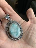 Zilveren hanger larimar, Overige voorstellingen, Blauw, Nieuw, Ophalen of Verzenden