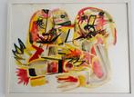 Jos Caelen abstract gouache 1963, Verzenden