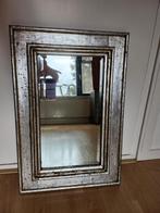 Mooie zware zilverkleurige spiegel 40X60, Minder dan 100 cm, Minder dan 50 cm, Rechthoekig, Zo goed als nieuw